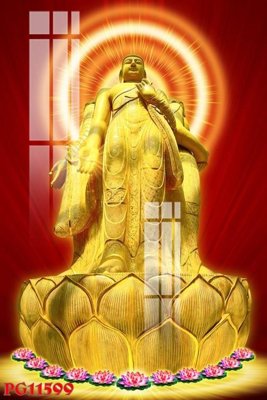 File in trần File tranh phật giáo PG11599 (file gốc) hoa văn 3D