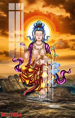 Hình ảnh file gốc in lụa File tranh phật giáo PG11826