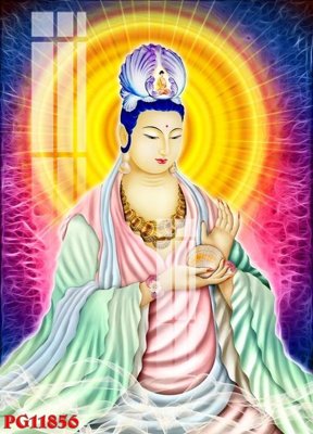 File gốc File tranh phật giáo PG11856 (in lụa) họa tiết 3D