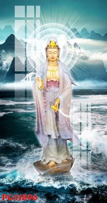 File gốc File tranh phật giáo PG11896 (in lụa) tranh phong thủy