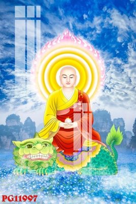 File in trần File tranh phật giáo PG11997 (bản gốc) mây trời