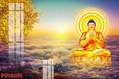 File tranh File tranh phật giáo PG12051 (gốc) in trên kính