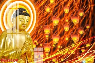 File tranh File tranh phật giáo PG12109 (bản gốc) in lụa 3D