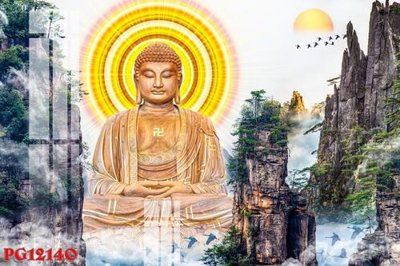 File in lụa File tranh phật giáo PG12140 (tân cổ điển) File tranh phật giáo PG12140