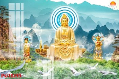 File tranh File tranh phật giáo PG12153 (bản gốc) treo quán cafe