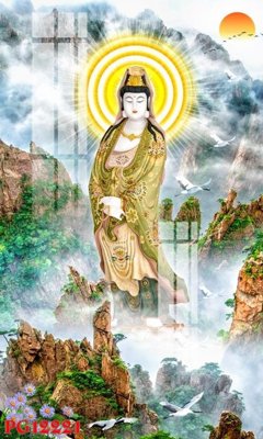File PSD File tranh phật giáo PG12221 (gốc) cho in quảng cáo