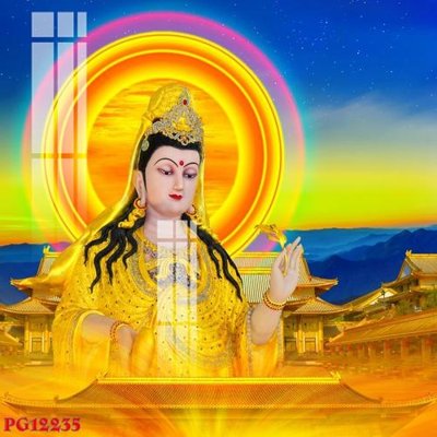 File gốc File tranh phật giáo PG12235 (in 3D) cho trang trí