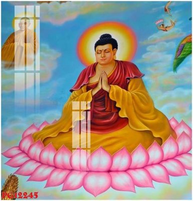 File ảnh File tranh phật giáo PG12245 (gốc) in decal dán tường