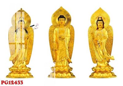 File gốc File tranh phật giáo PG12433 (in tráng gương) ốp tường