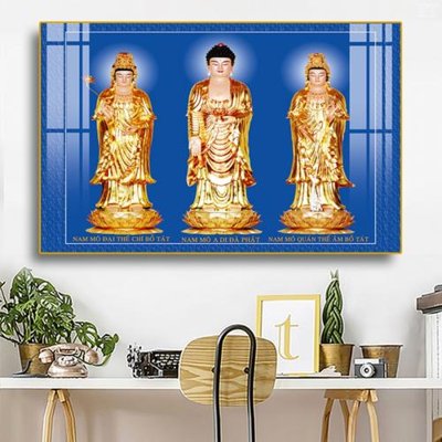 File gốc File tranh phật PG1318 (in lụa) tranh mã đáo