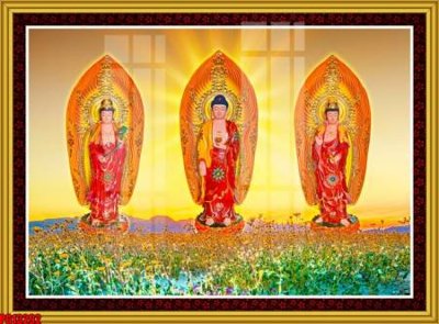 File tranh gốc in trần nhà File tranh phật giáo PG13292 3D