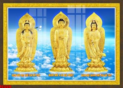 File gốc File tranh phật giáo PG13510 (in lụa) họa tiết 3D
