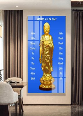 File gốc File tranh phật PG1378 (in lụa) tranh mã đáo