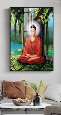 Download file gốc File tranh phật PG1886 (in lụa) hoa lá