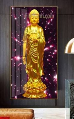 File in trần File tranh phật giáo 5D PG20012 (file gốc) hoa văn 3D