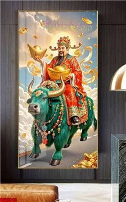 File tranh File tranh phật giáo 5D PG20019 (bản gốc) in lụa dán tường