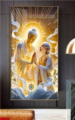 File gốc in tráng gương File tranh phật giáo 5D PG20113 chi tiết