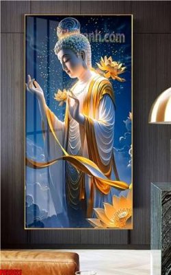 File gốc File tranh phật giáo 5D PG20121 (in 3D) cho trang trí