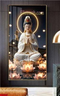 File tranh File tranh phật giáo 5D PG20147 (gốc) in trên kính
