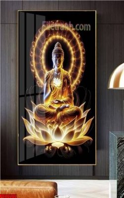 File gốc File tranh phật giáo 5D PG20202 (in lụa) cao cấp