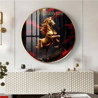 File tranh gốc in trần nhà File tranh tròn phật giáo 5D PG20248 3D