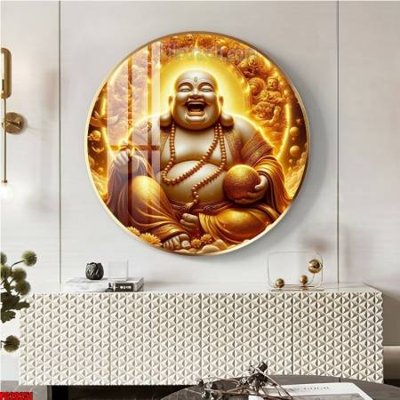 File gốc File tranh tròn phật giáo 5D PG20251 (phong cách) tối giản