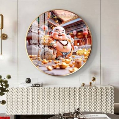 File tranh File tranh tròn phật giáo 5D PG20279 (gốc) chủ đề trừu tượng