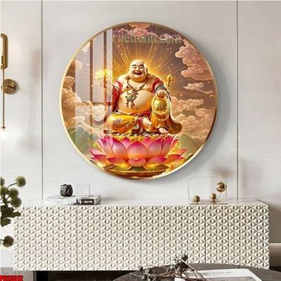 File in trần File tranh tròn phật giáo 5D PG20312 (bản gốc) đại dương