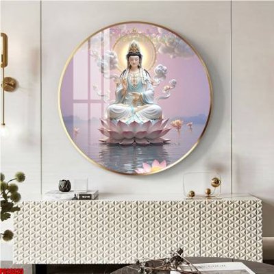 File ảnh File tranh tròn phật giáo 5D PG20325 (gốc) in poster