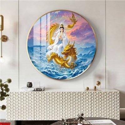Download file gốc File tranh tròn phật giáo 5D PG20327 (in lụa) nghệ thuật