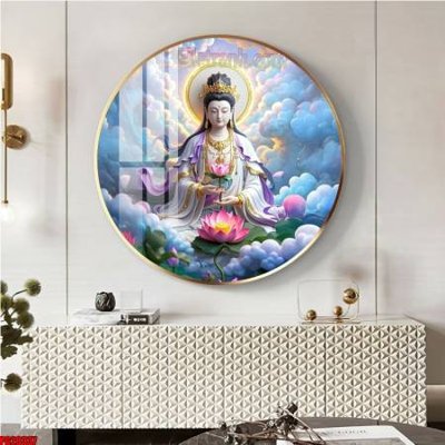 File tranh File tranh tròn phật giáo 5D PG20337 (bản gốc) trang trí văn phòng