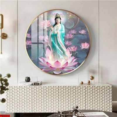 File in ấn cao cấp File tranh tròn phật giáo 5D PG20344 (file gốc)