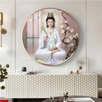 File gốc File tranh tròn phật giáo 5D PG20347 (in mica) làm quà tặng