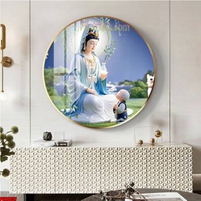 File tranh File tranh tròn phật giáo 5D PG20357 (file gốc) chuẩn màu in