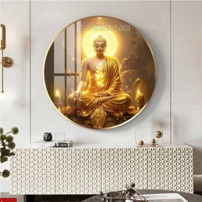 Tải file File tranh tròn phật giáo 5D PG20373 (ảnh gốc) in tranh kính