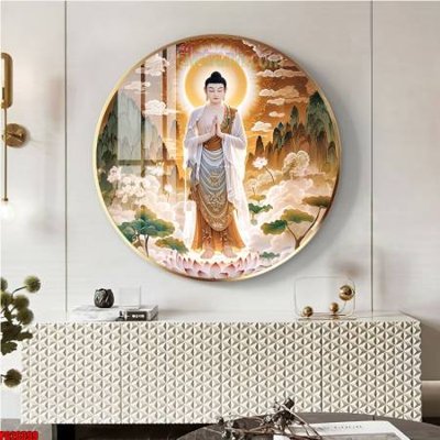 Download file tranh PSD File tranh tròn phật giáo 5D PG20399 để chỉnh sửa