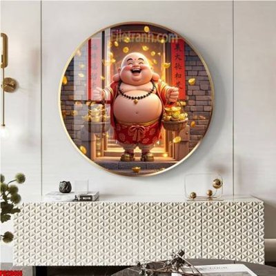 File gốc File tranh tròn phật giáo 5D PG20414 (in mica) làm bảng hiệu