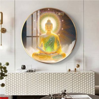 File gốc in ấn File tranh tròn phật giáo 5D PG20432 chuẩn màu CMYK