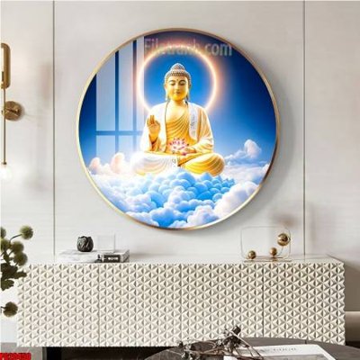 File gốc File tranh tròn phật giáo 5D PG20450 (PNG) chất lượng cao