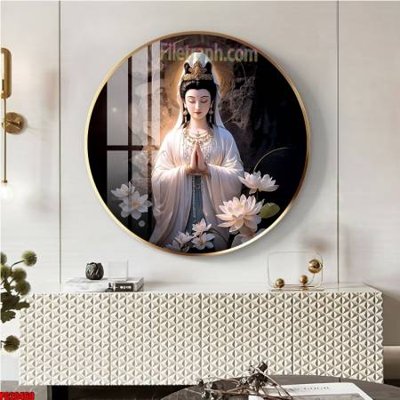 File in trần File tranh tròn phật giáo 5D PG20460 (file gốc) chủ đề vũ trụ