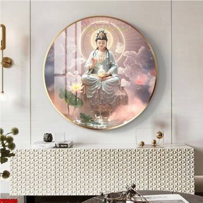 Mua file tranh gốc File tranh tròn phật giáo 5D PG20469 tại Filetranh.com