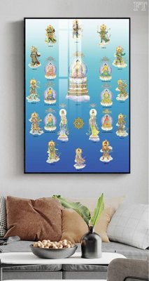 File gốc File tranh phật PG2300 (in lụa) tranh mã đáo