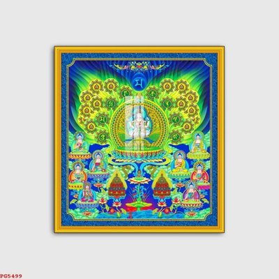 File gốc File tranh phật PG5499 (chủ đề hiện đại) trang trí