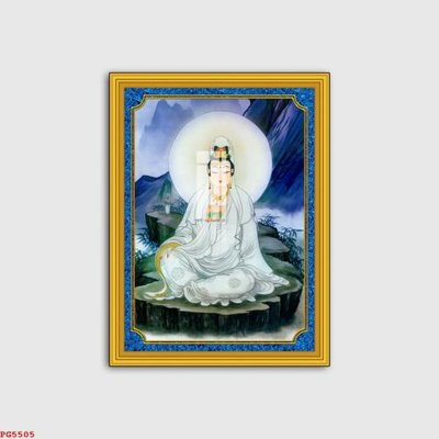 File in lụa File tranh phật PG5505 (phong cảnh) File tranh phật PG5505