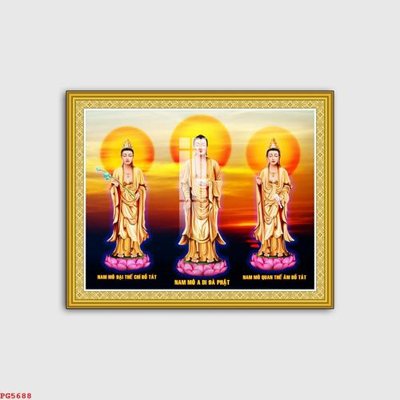 File gốc File tranh phật PG5688 (in mica) cắt laser