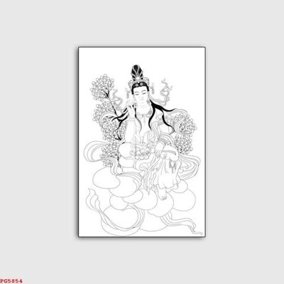 File in trần File tranh phật PG5854 (bản gốc) đại dương