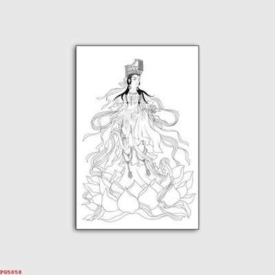 File gốc File tranh phật PG5858 (in 3D) nghệ thuật