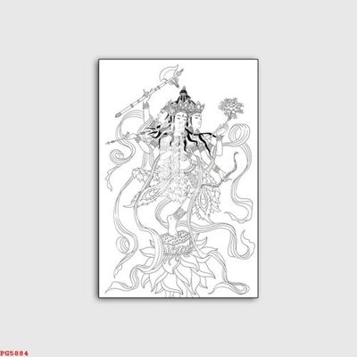 File ảnh gốc File tranh phật PG5884 (chuyên in mica)