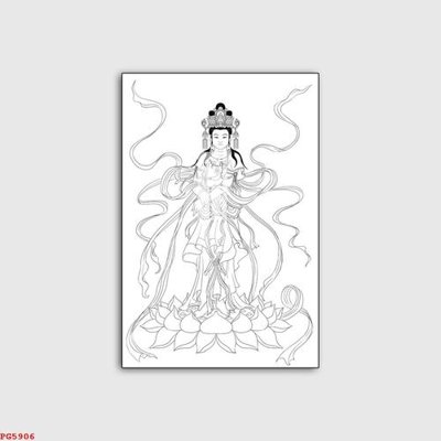 File in mica File tranh phật PG5906 (bản gốc) siêu trong