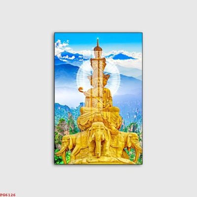 File in trần File tranh phật PG6126 (bản gốc 3D) sống động